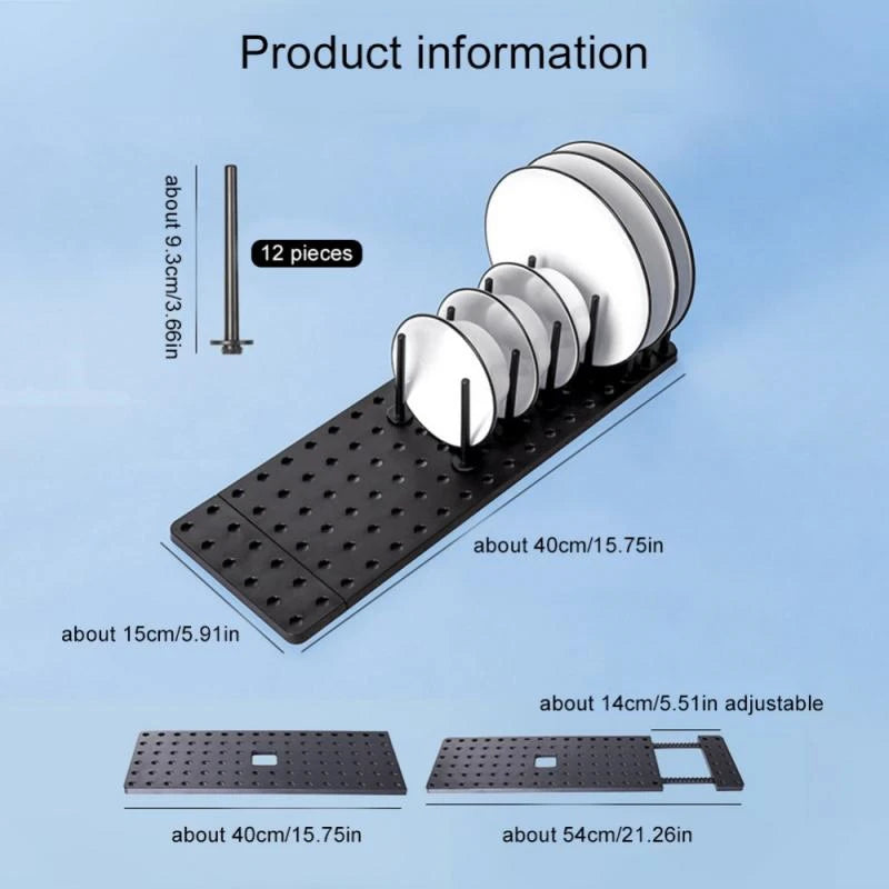 Organizer Dish Drying Rack Plates Shelf Removable Plastic