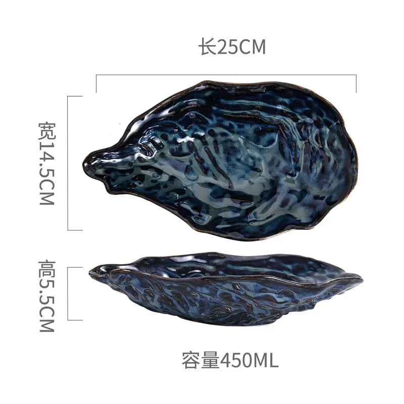 Japanese Restaurant Retro Creative Ceramic Kiln Change Tableware