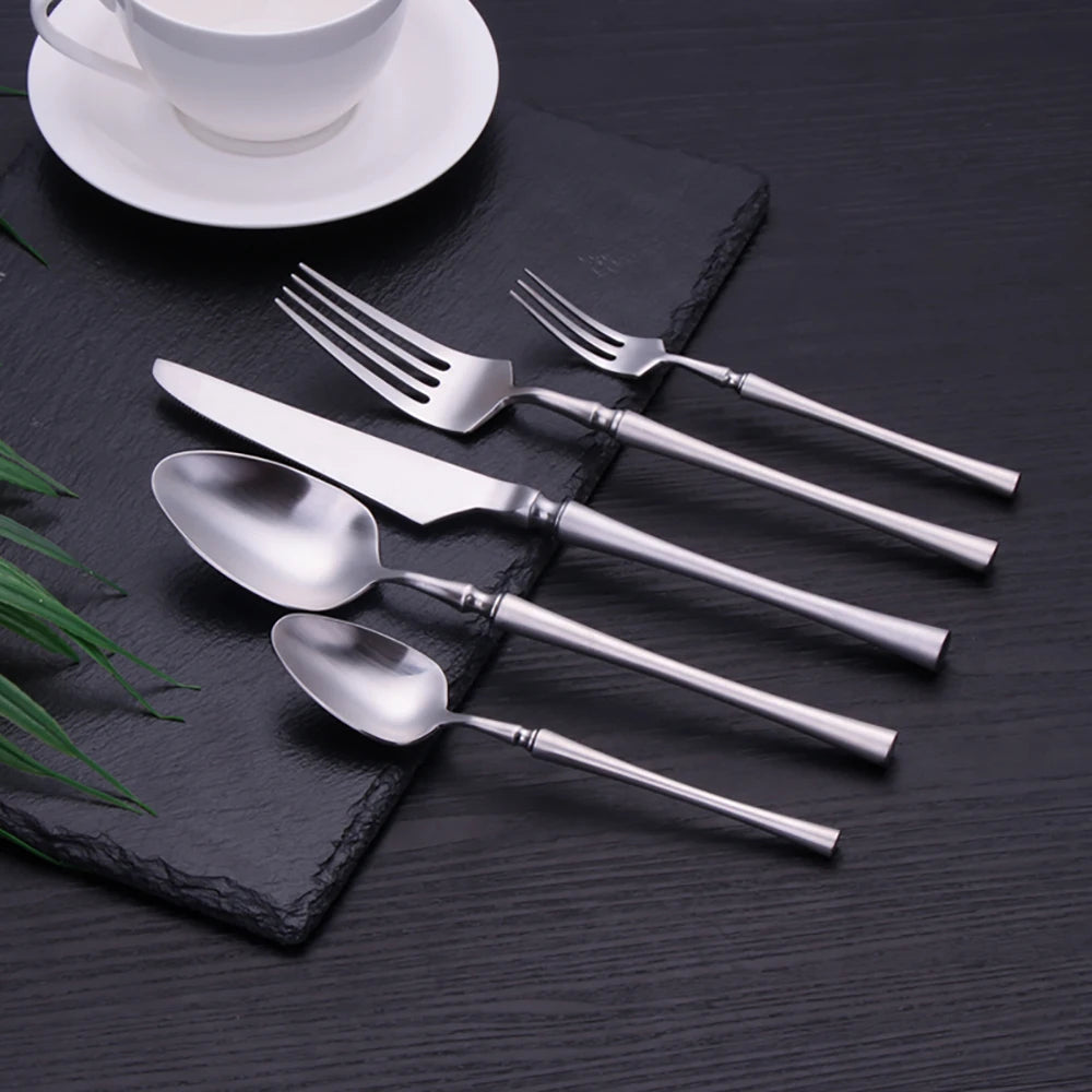 Pieces Knife Fork Spoon Gold Cutlery Complete Stainless