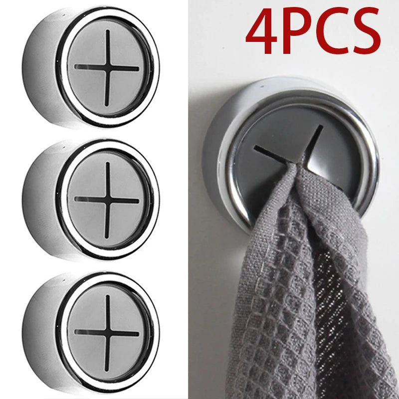 Towel Holder Sucker Wall Bathroom Laundry Cloth Rag
