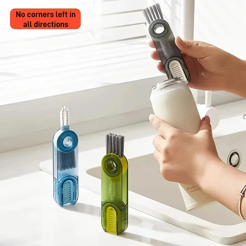1pcs Cleaning Brush Three In One Cup Brush