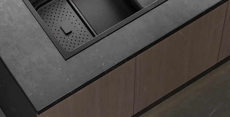 Stainless Steel Sink Gray Large Slot Wash Vegetables