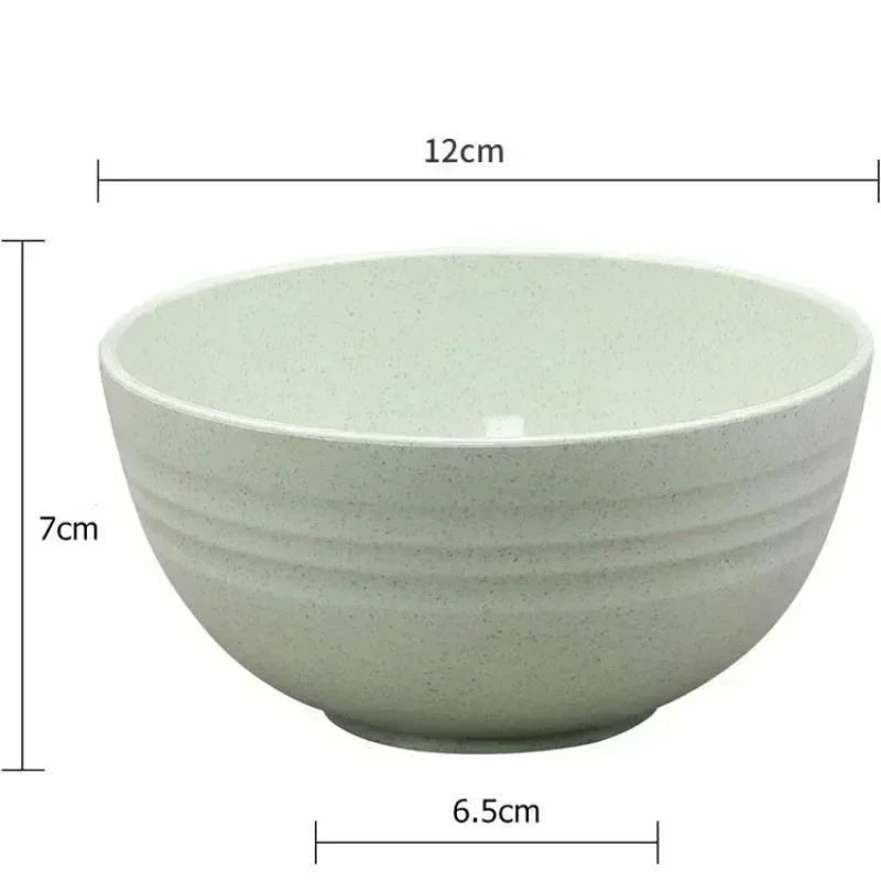 Children Bowl Sustainable Wheat Straw Tableware Kids Family