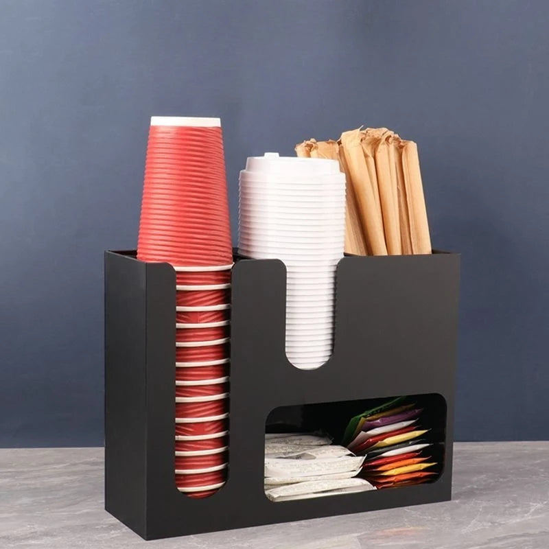 Creative Coffee Shop Bar Paper Cup Straw Storage