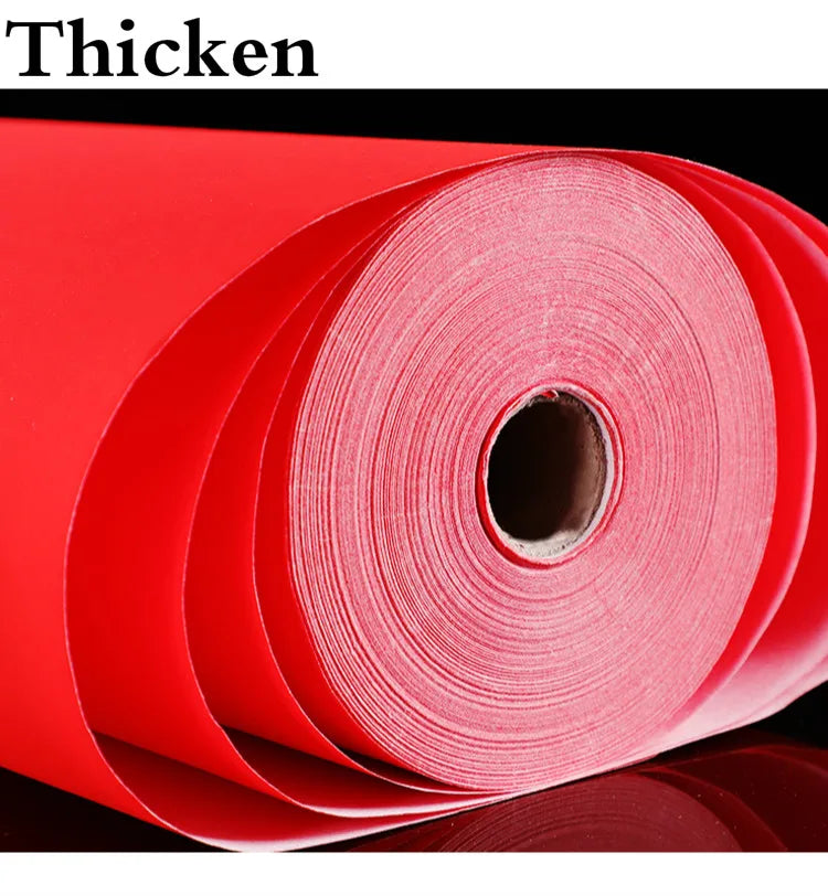 Red Rice Paper Chinese Spring Festival Couplets Half-Ripe
