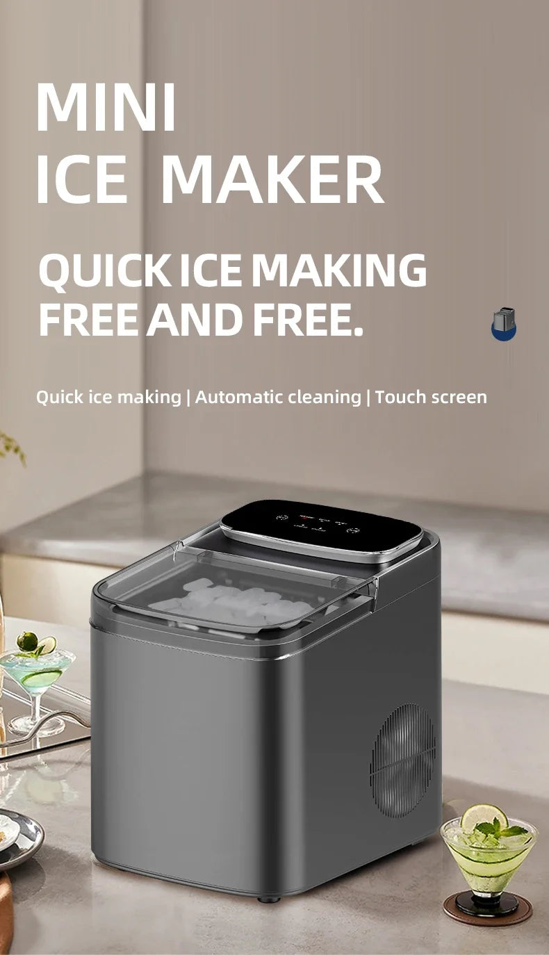 Small Ice Maker Electric 220v Multi-Functional Smart Touch