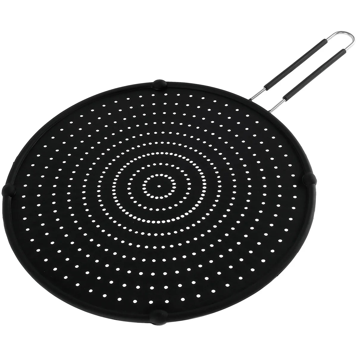 Silicone Splatter Screen Foldable Handle Heat-Resisting Oil