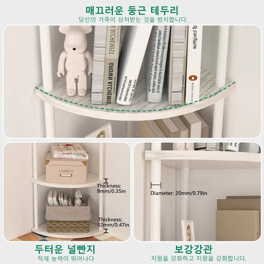 Multi-Layer Storage Rack Wall Corner Shelf Living
