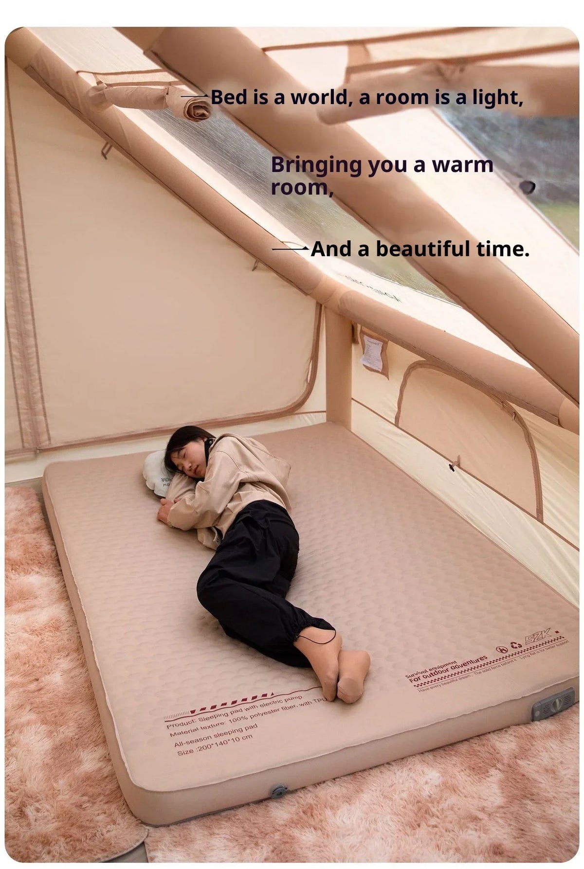 Mountainhiker Sleeping Pad Mat Upgrade Edition 10cm High