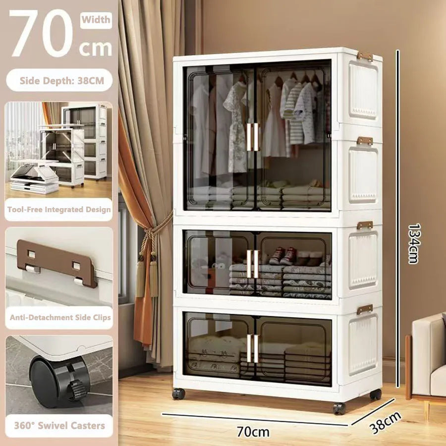 Storage Cabinet Folding Storage Box Living Room Toy