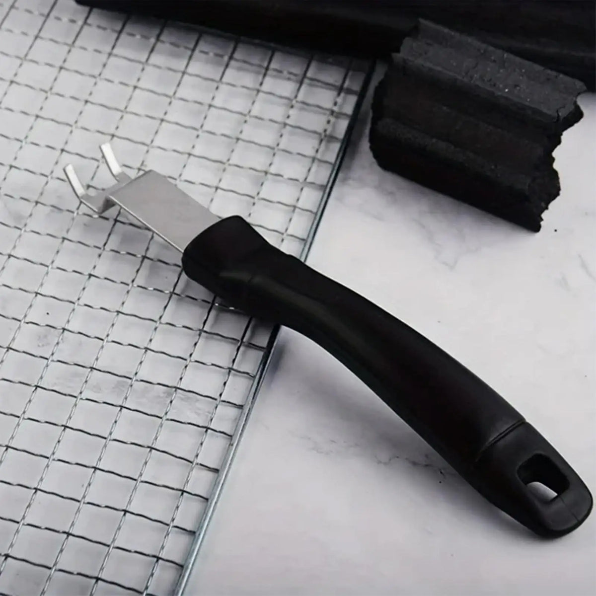 Stainless Steel Grill Grate Lifter Charcoal Grills Bbq