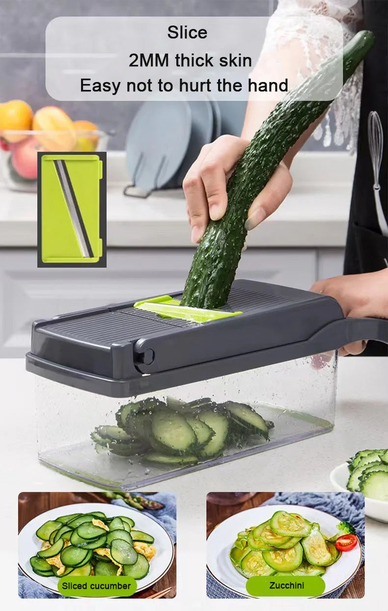 Vegetable Cutter Dicing Blades Slicer Shredder Fruit Peeler