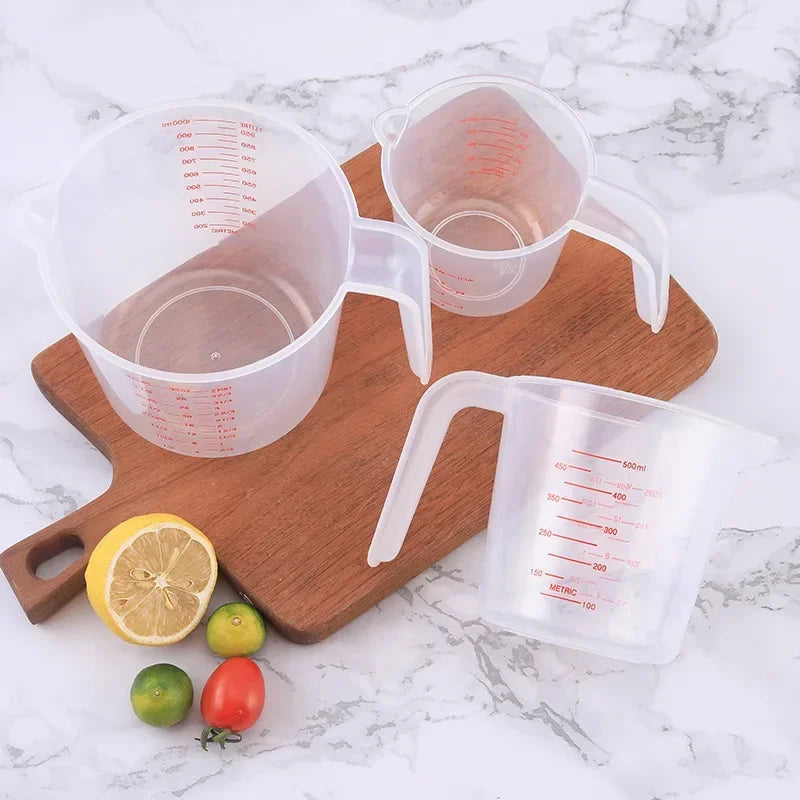 3pcs 250/500/1000ml Measuring Cups Easuring Cup Plastic Jug