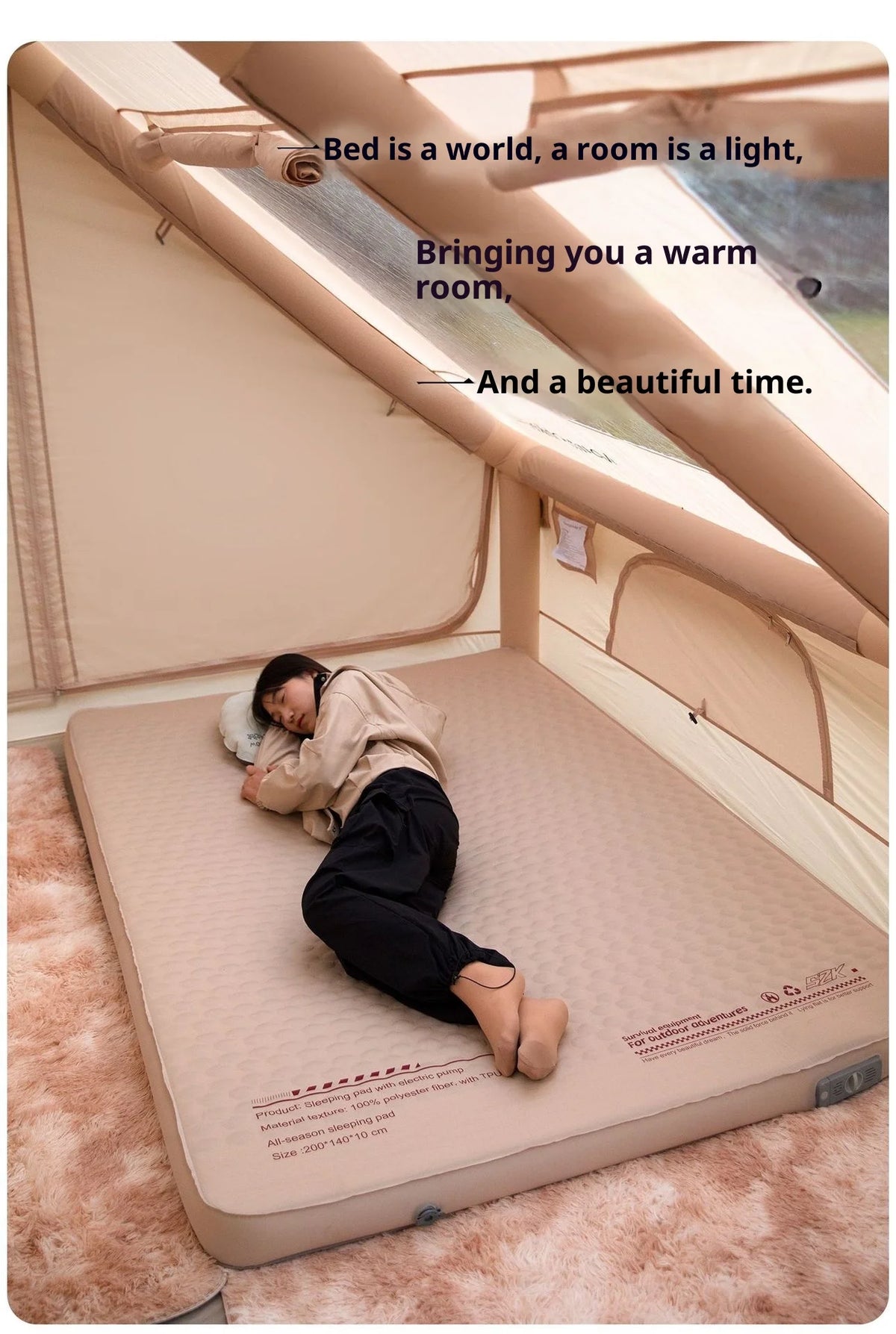 Newest Mountainhiker Inflatable Mattress Upgrade Edition 10cm