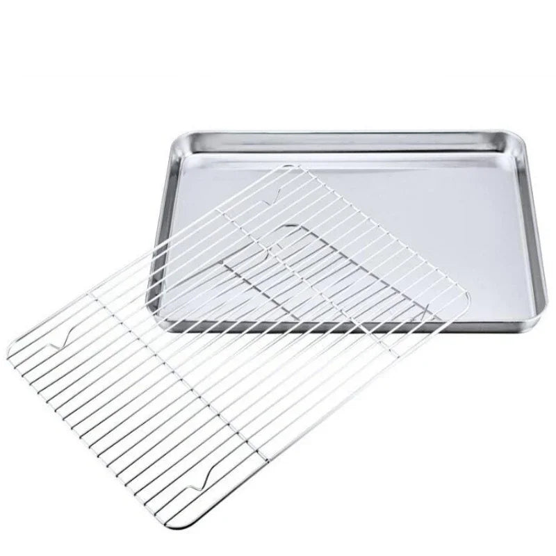 Baking Tray Removable Cooling Rack Stainless Steel Baking