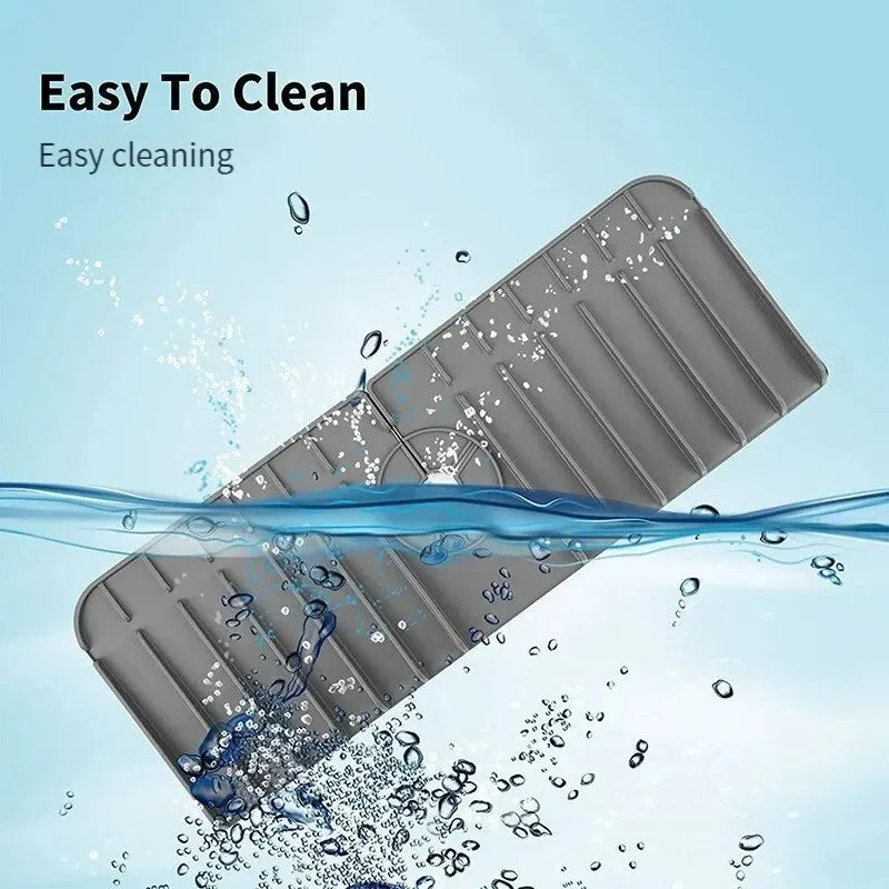 Silicone Faucet Mat Dish Soap Sponge Holder Sink