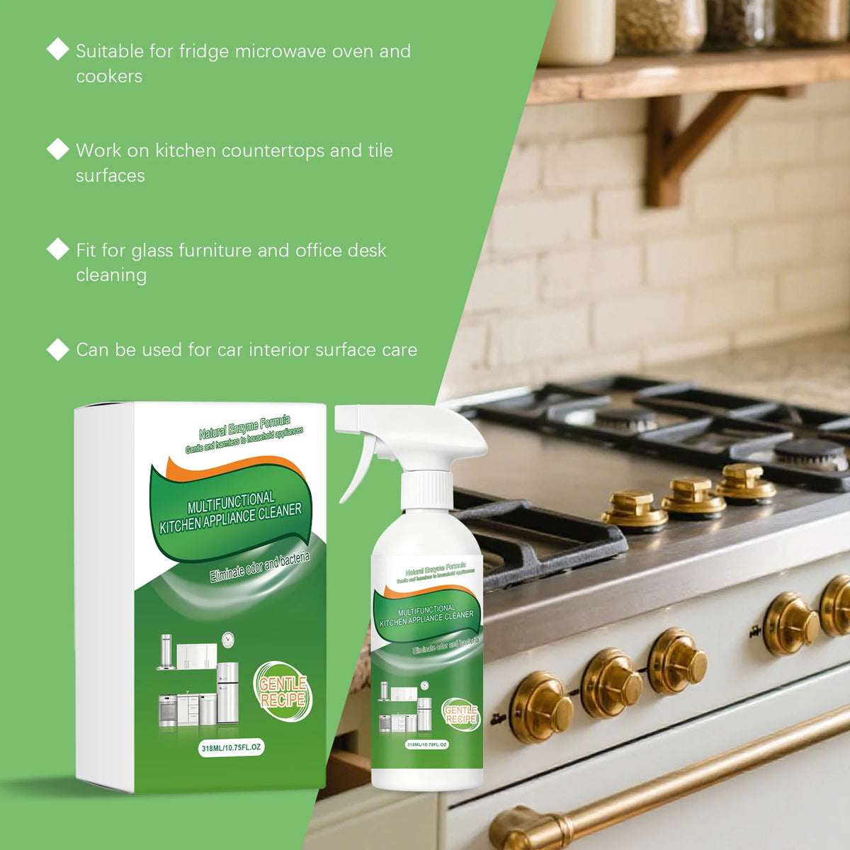 Appliance Cleaner Odor Eliminator Oven Stove Range Hood