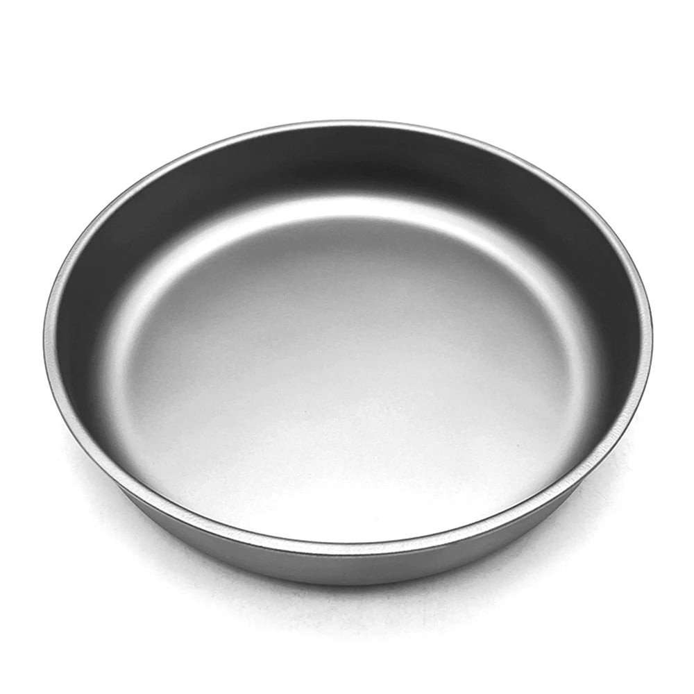 Tomshoo 1000/1500ml Lightweight Titanium Frying Pan Dinner Fruit