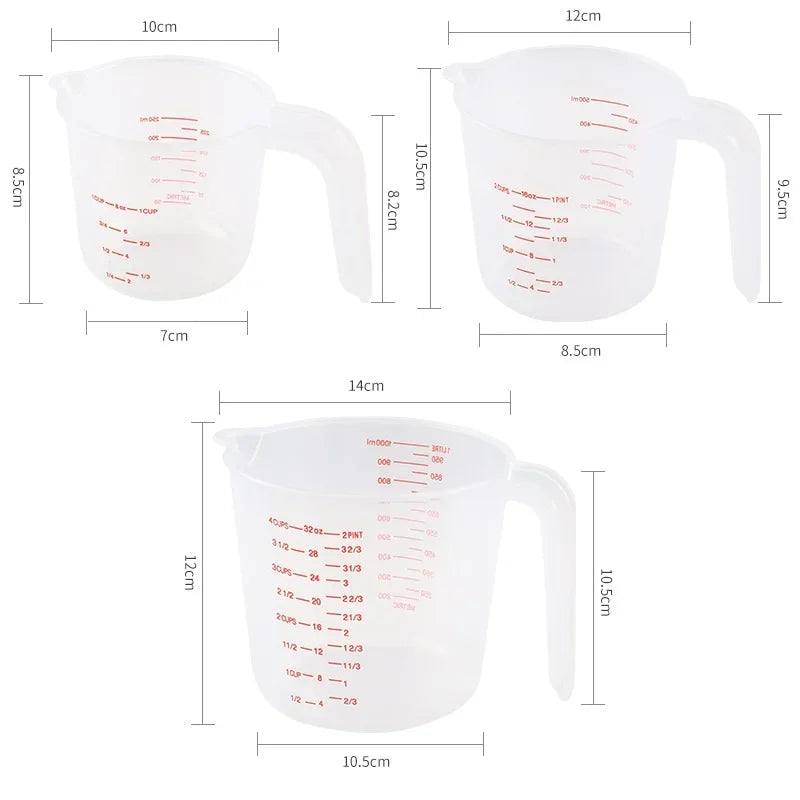 250/500/1000ml Measuring Cups Easuring Cup Plastic Jug Digital