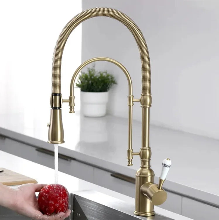 Faucet Pull Out 360 Degree Multi-Function Spring Pull