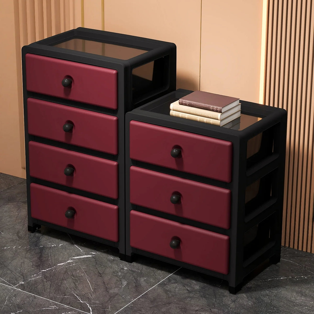 Drawer-Style Storage Cabinet - Living Room Storage Cabinet