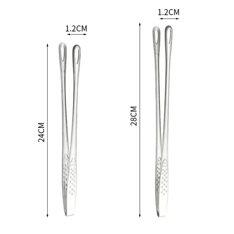 Tongs Stainless Steel Barbecue Tongs Clip Bbq Grill