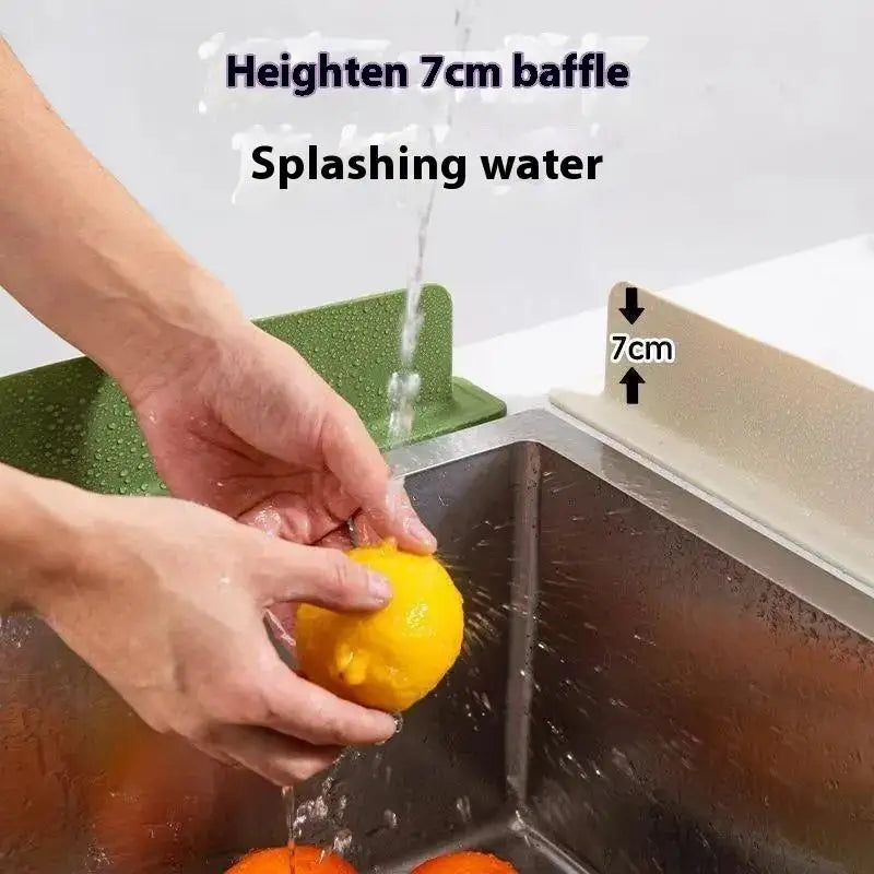 1pcs Silicone Sink Water Splash Guard Washing Basin