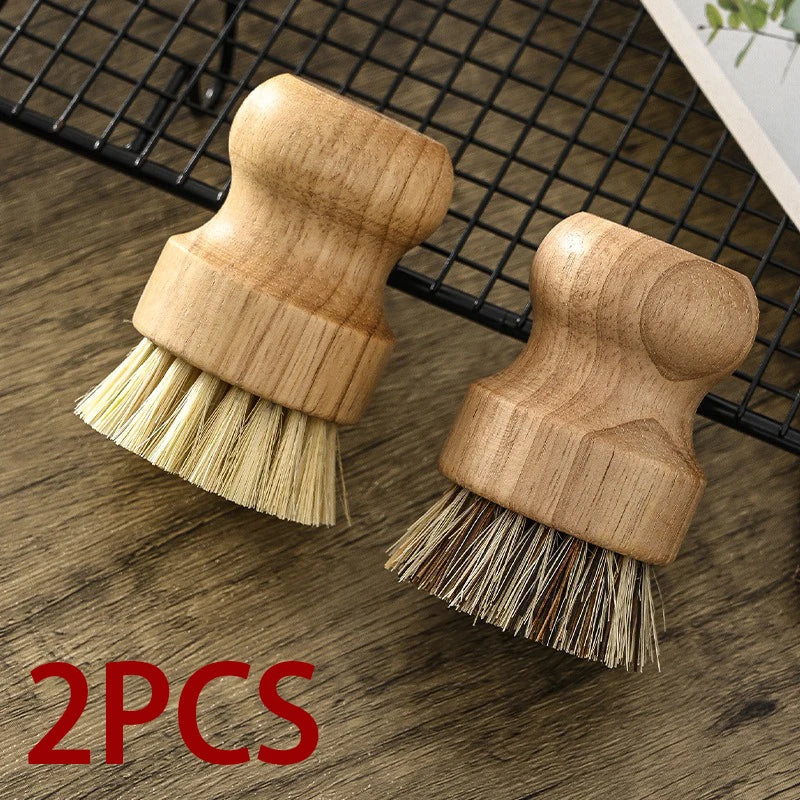 Eco-Friendly Durable Cleaning Brush Wooden Dish Brush Natural