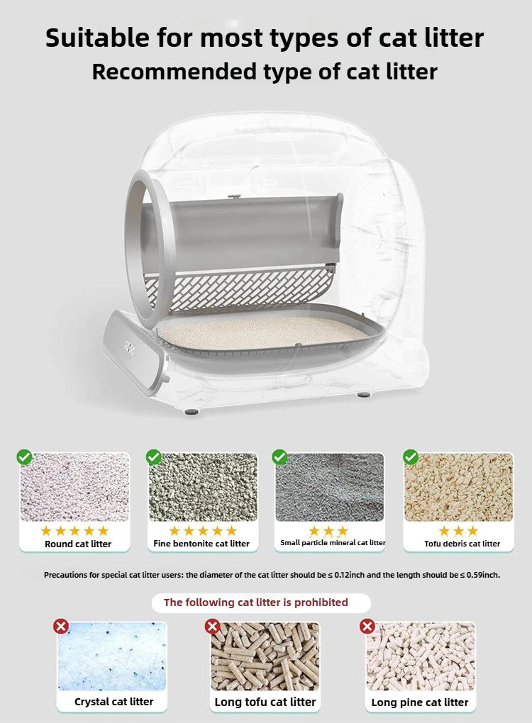 Automatic Smart Cat Litter Box Automatic Cleaning Deodorizing