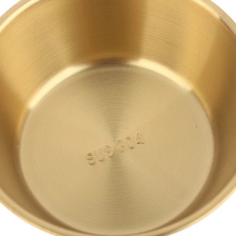 10 5/12/13cm Gold Stainless Steel Salad Bowls Fruit