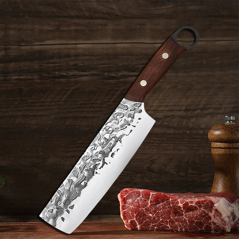 Forged Cleaver Chef Knife Slicing Butcher Knife Meat