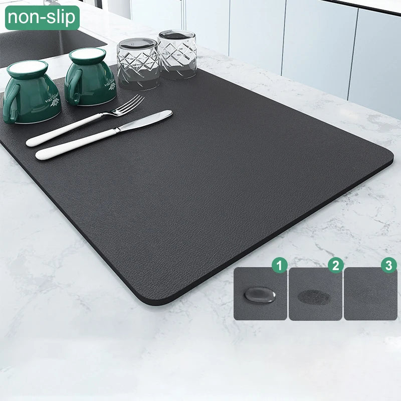 Solid Color Printing Super Absorbent Large Absorbent Mat