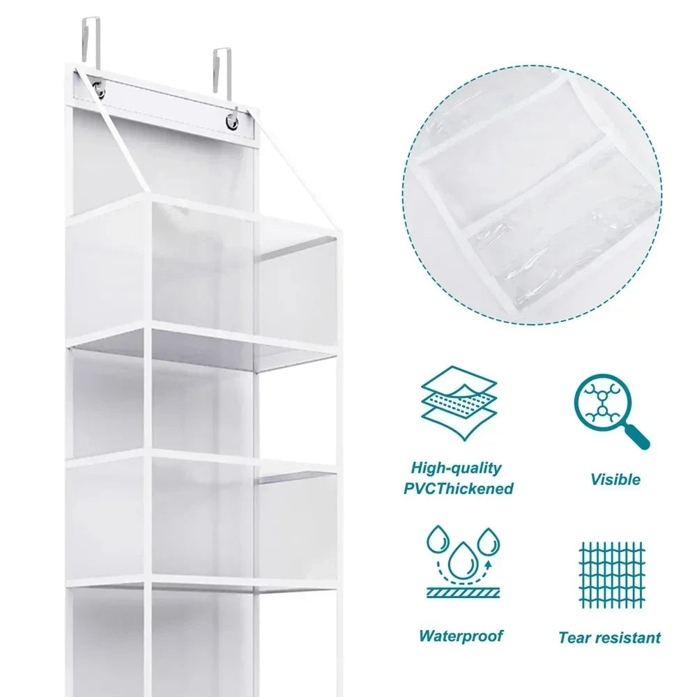 Over Door Hanging Pantry Organizer Hanging Storage Clear