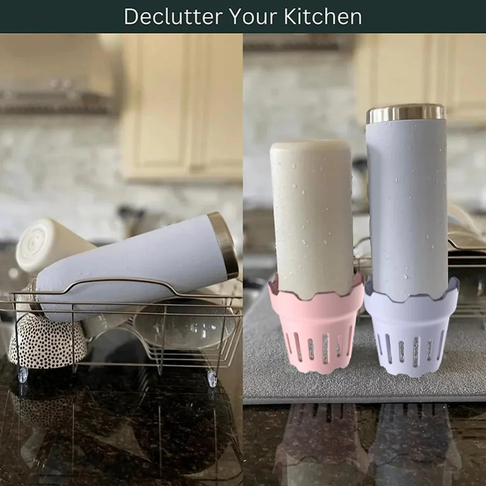 1pc Water Bottle Drying Rack Cup Dryer Rack