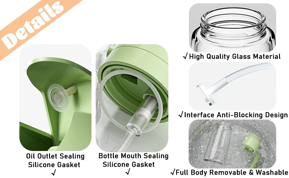 2pcs Oil Spray Dispenser Sprayer Pourer Oil Empty