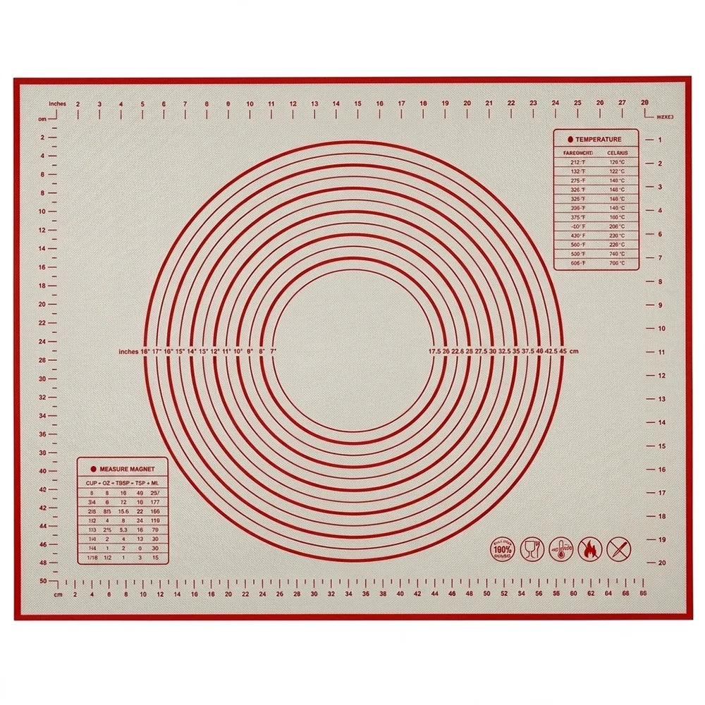 Untior 1pcs Silicone Baking Mat Kneading Pad Dough