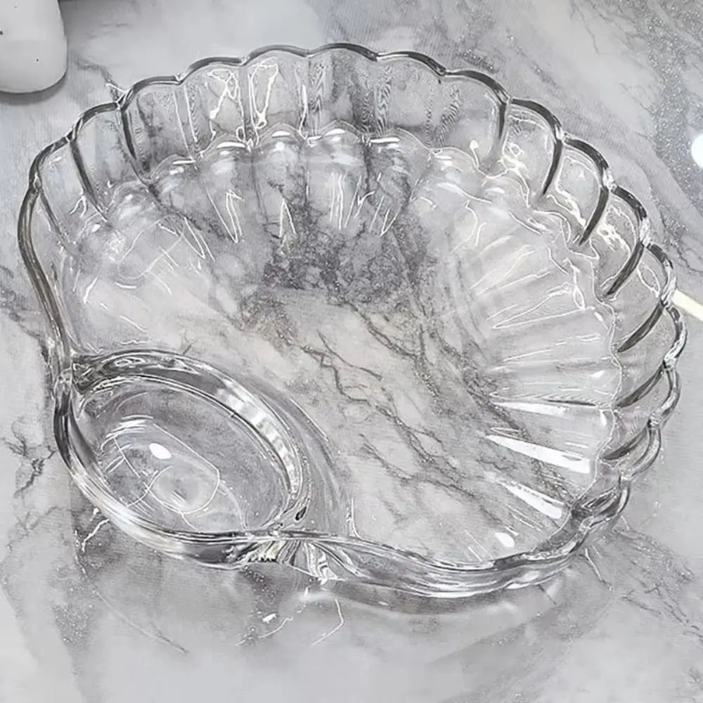 Transparent Shell Dish Vinegar Discs Creative Dumpling Plate