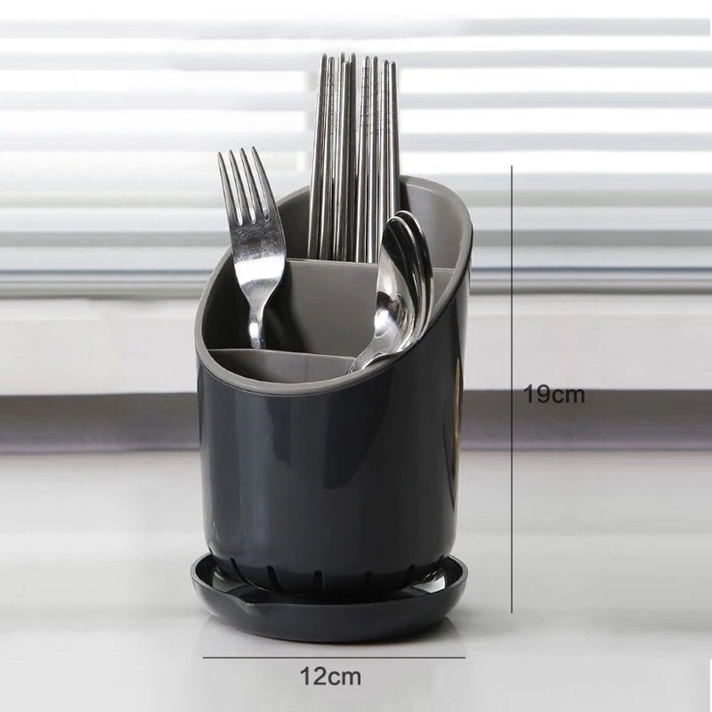 1pc Storage Chopsticks Tube Drain Plate Tableware Storage