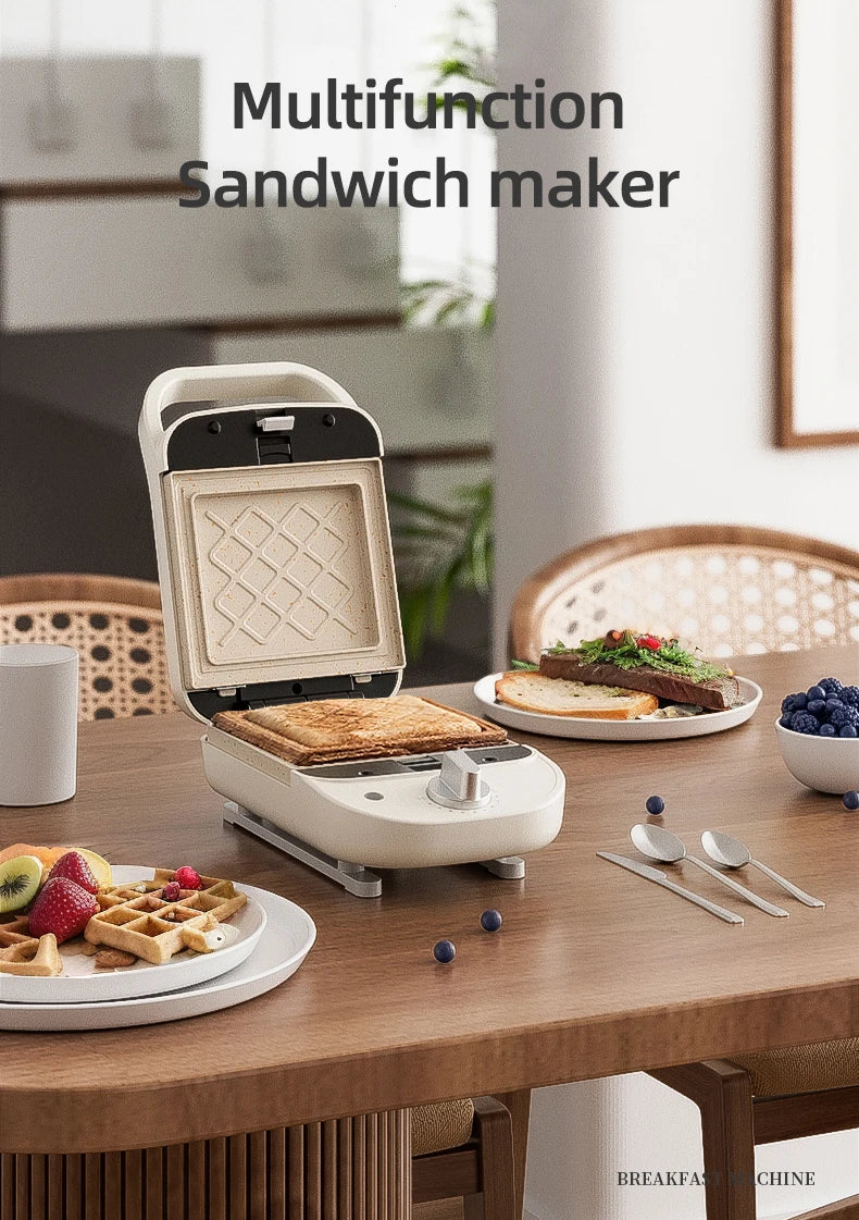 600w Electric Sandwich Maker Waffle Maker Multi-Baker Breakfast