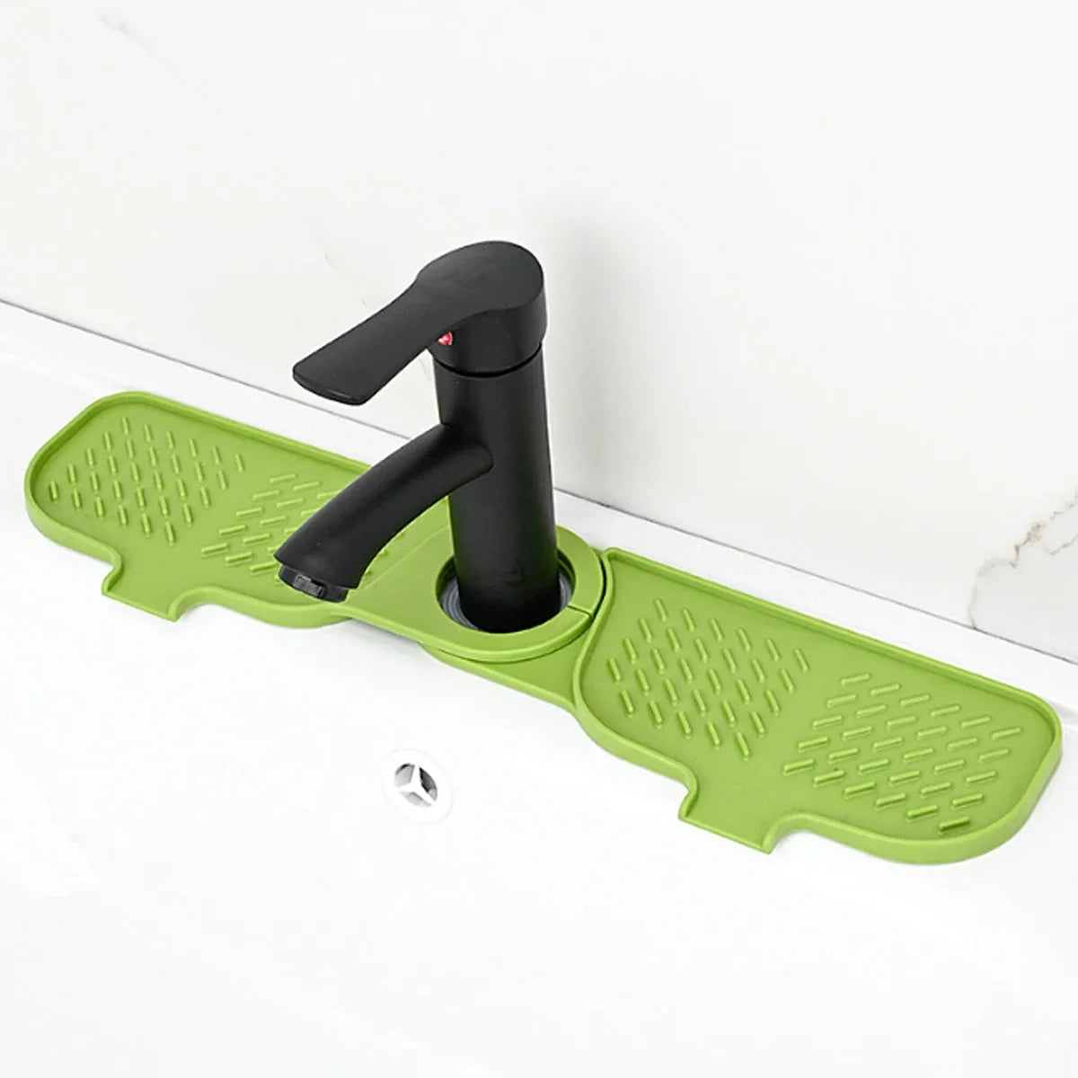 Sink Splash Drain Mat Silicone Faucet Handle Drip