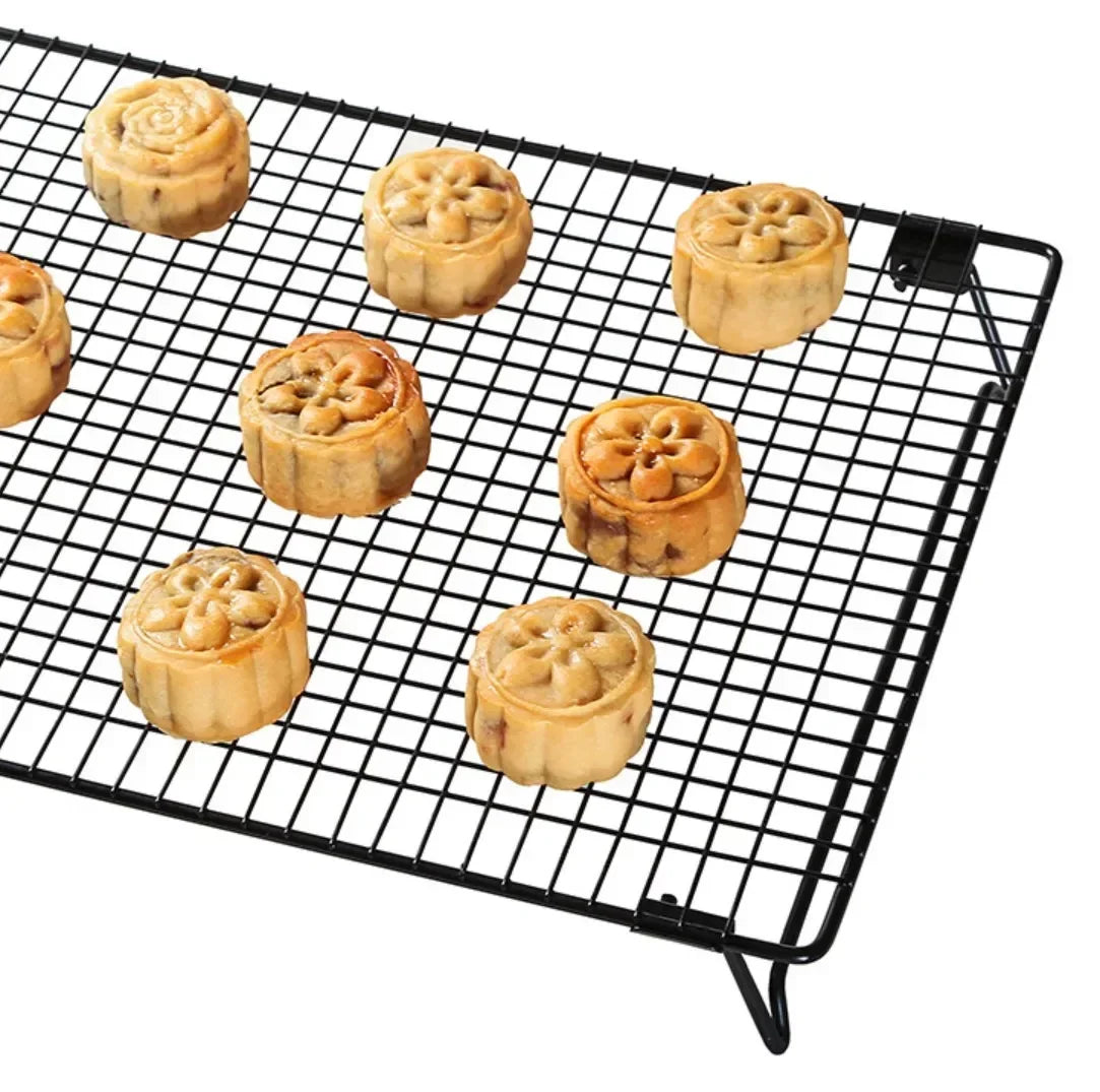 Baking Food Drying Net Black Folding Bread Rack