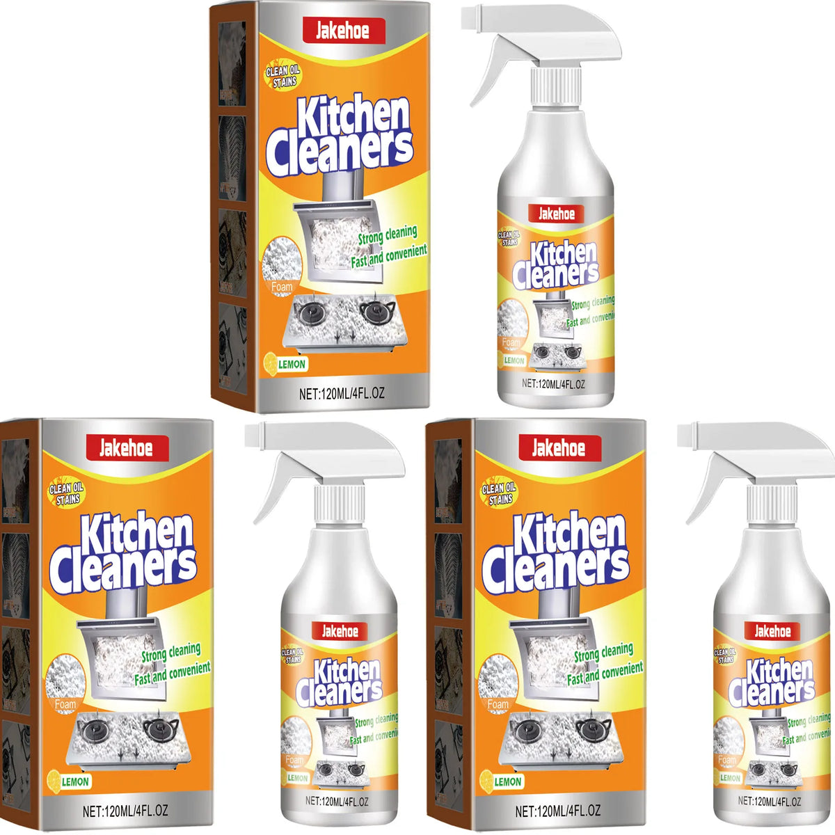 Foam Cleaner Powerful Dissolving Removing Stubborn Oil Stains