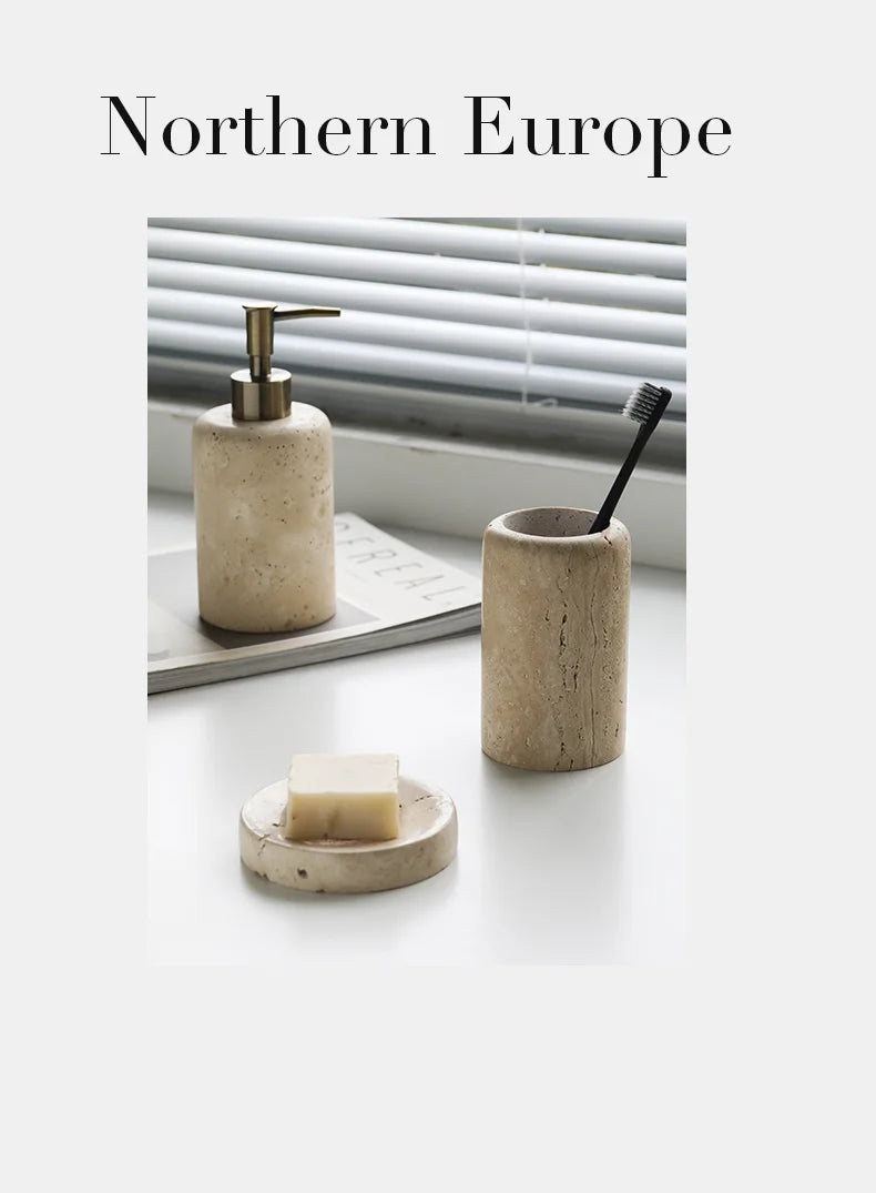 Ahunderjiaz-Wabi Sabi Style Soap Dispensers Bathroom Wash