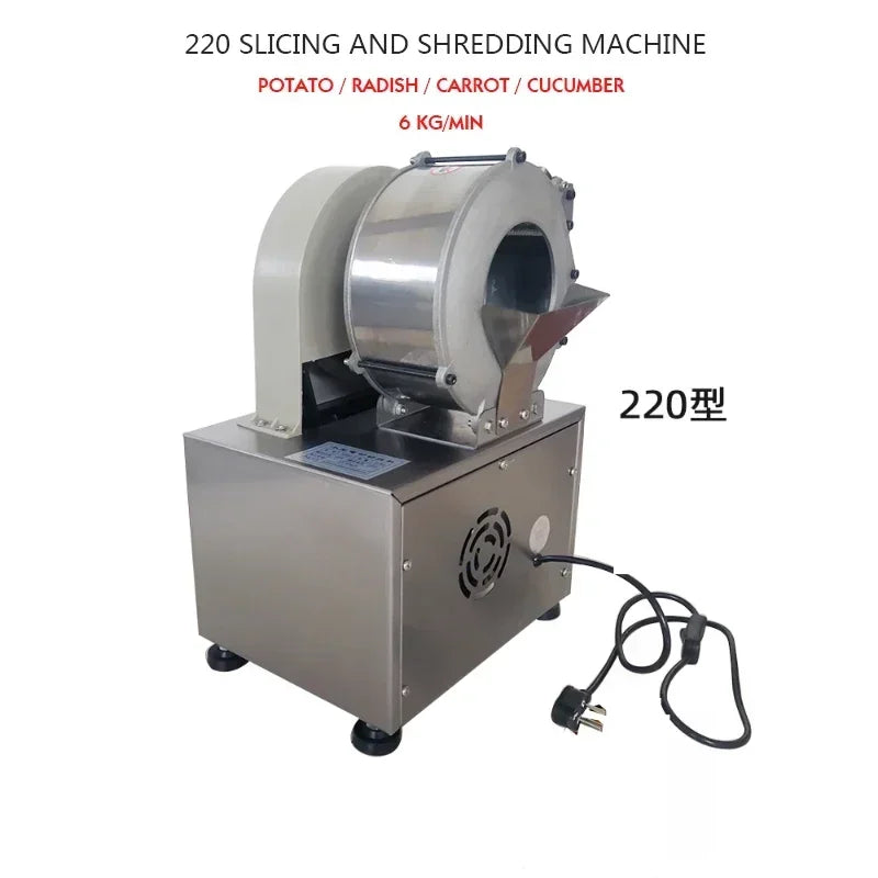 220v/180w Automatic Potato Radish Slicing Machine Multi-Function