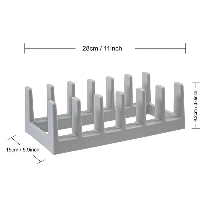 Grid Organizer Rack Space-Saving Drying Storage Tray Pots