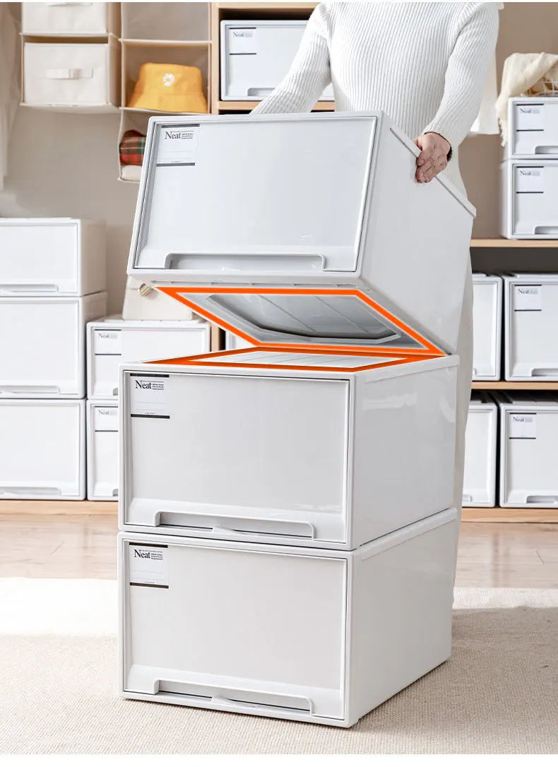 Stacking Storage Drawer Boxes Large Capacity Wardrobe Drawer