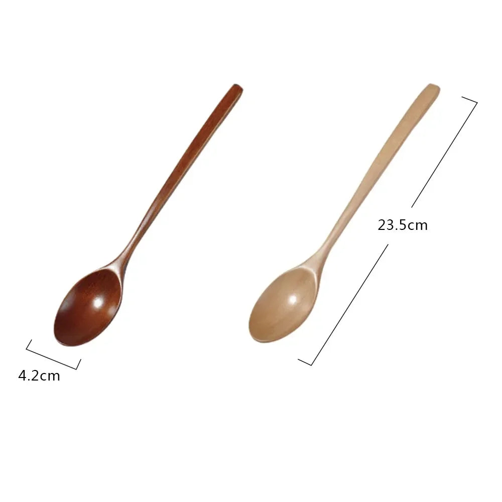Wooden Spoon Catering Cooking Soup Tea Spoon Cooking