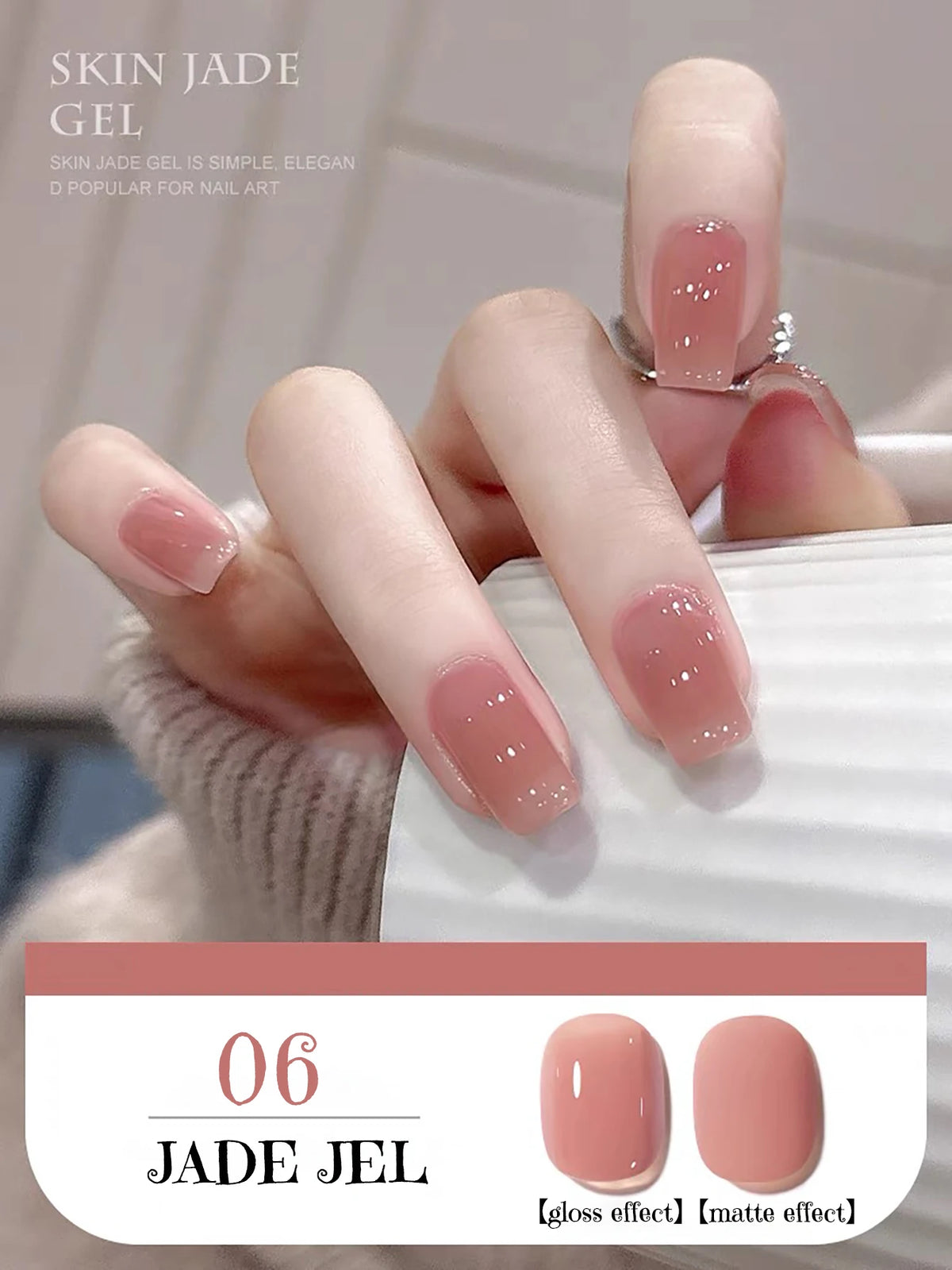 1-30pcs Zh Ice Transparent Nude Gel Nail Polish