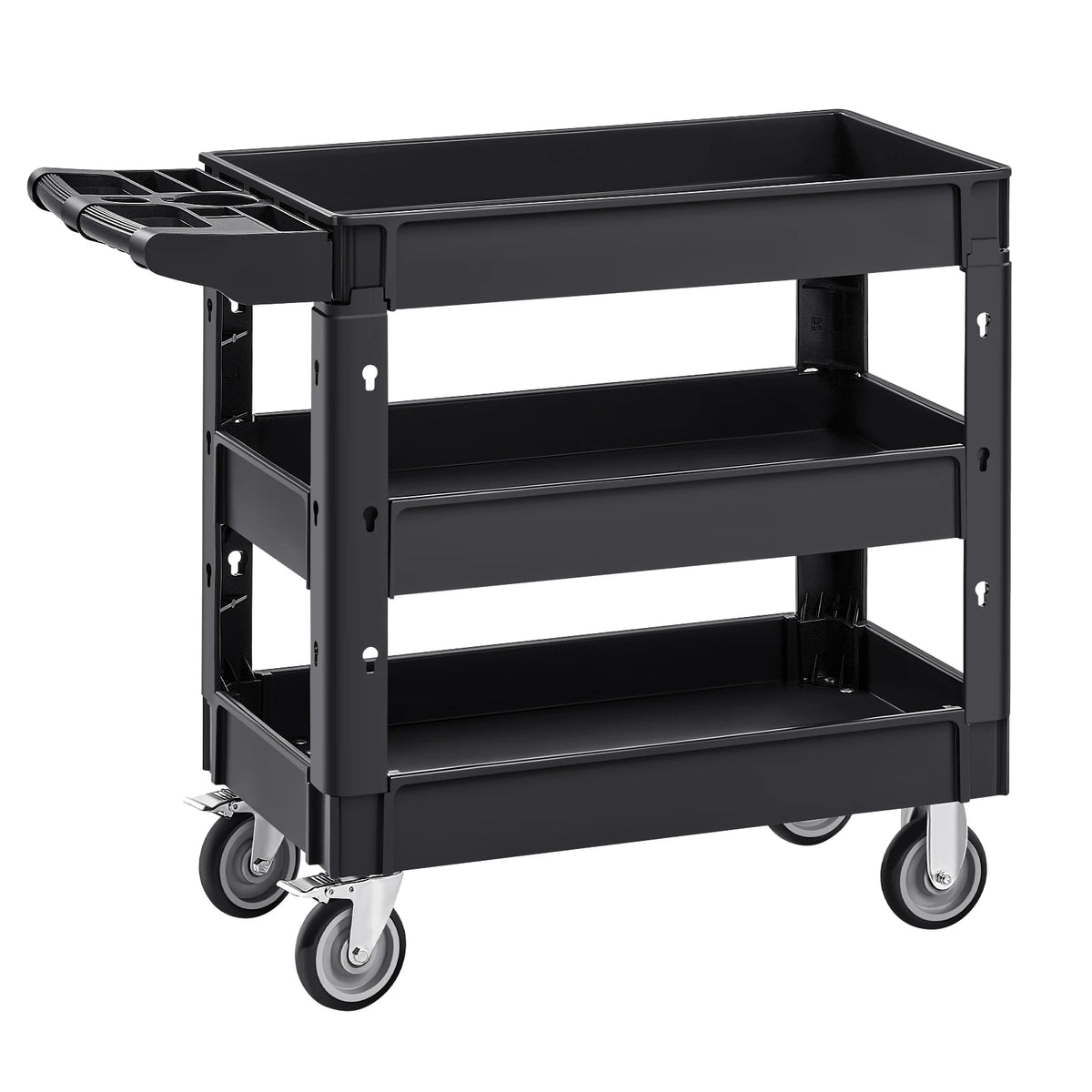 Succebuy 2/3 Shelf Utility Service Cart Dolly 360