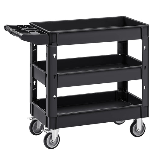 Succebuy 2/3 Shelf Utility Service Cart Dolly 360